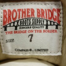 未使用◆ブラザーブリッジ レザーシューズ ジャーマントレーナー BERLIN スエード メンズ US7 白 BROTHER BRIDGE【AFD4】_画像7