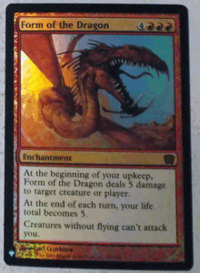 MTG/英語/foil/Form of the Dragon(ドラゴン変化)/第九版/レア