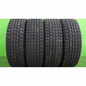 ダンロップ WINTER MAXX WM02 185/60R15 4本SET／2017年製8分山スタッドレスタイヤ／中古 特筆すべき損傷なし／白石区手渡し可／フィット等