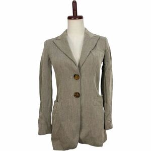 GIORGIO ARMANIjoru geo Armani женский Brown tailored jacket блейзер внешний верхняя одежда 
