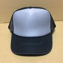 OTTO メッシュキャップ ツートンブラック グレーブラック 灰黒 BLACK オットー CAP 帽子 ミリタリー USA 無地 野球帽_画像3