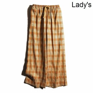 H8675P VDRIES VAN NOTEN Dries Van Noten V silk . Easy wide pants Gold lame Camel 34 lady's spring summer rb mks