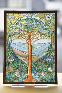 ◇　Louis C Tiffany ステンドグラス Tree of Life〔生命の樹〕 GLASSMASTERS　Made in USA ◇　本物　グラスマスター 