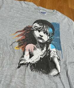 dead stock！ Vintage 1986 Les Miserables t shirt tee XL