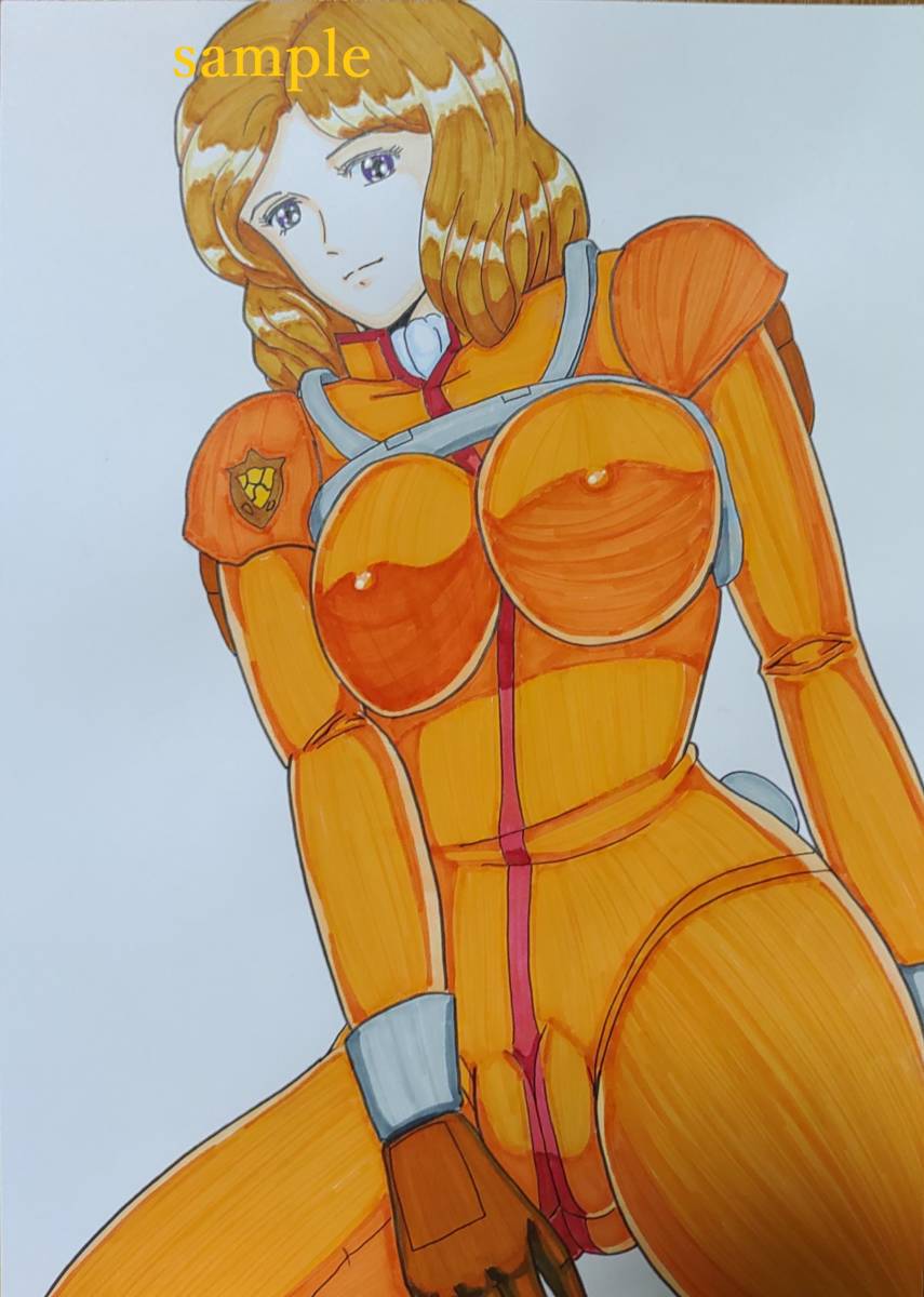 تم تضمين الرسم التوضيحي OK Mobile Suit Gundam F91 Cecily Fairchild / Doujin رسم توضيحي مرسومة باليد فن المعجبين GUNDAM, كاريكاتير, سلع الانمي, رسم توضيحي مرسومة باليد