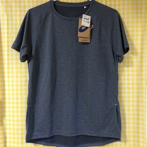 Ｍサイズ『ASICS』women クールTシャツ（半袖）（カラー: ネイビー杢）