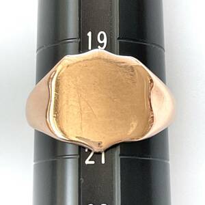 [Vintage] Signet Ring 9 Золото -золото -розовое золото 375 9CT Сделано в Великобритании в Великобритании № 20 5.2G 1947