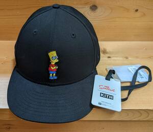 Kith For The Simpsons Bart Low Crown 59Fiftey 'Black'　キス　シンプソンズ　ニューエラ　7 3/8 タグ付き　Disney kh5921-100