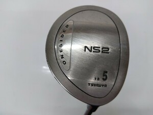 ☆FW TSURUYA ツルヤ ONESIDER NS2 18度 5W flex:R ONESIDER NS2 メンズ右 ヘッドカバー付き ワンサイダーNS2 フェアウェイウッド