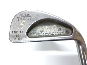 希少★【単品3番アイアン】PING ピン KARSTEN Ⅱ 17-4ph PING U.S PAT 3655188 KARSTEN MFG.CORP.BOX 9990 PHOENIX ARIZONA 85068 ZZ LITE