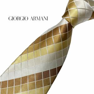 GIORGIO ARMANI ネクタイ レジメンタル 柄 ジョルジオアルマーニ USED 中古 m052