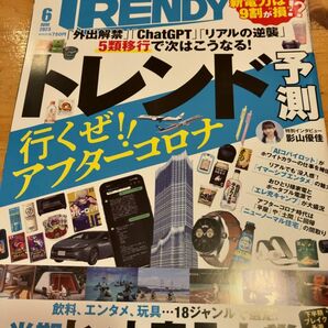 日経トレンディTRENDY 2023年6月号 トレンド予測ヒット大賞　ブレイク予測　パナソニックデザインの挑戦　公共料金の裏ワザ