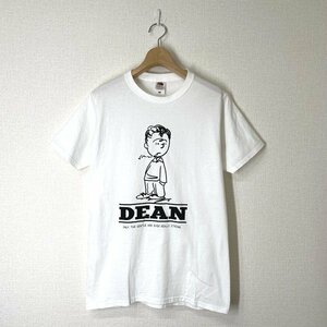 【美品】FRUIT OF THE LOOM DEAN オマージュTシャツ M ホワイト 白 半袖 ディーン フルーツオブザルーム