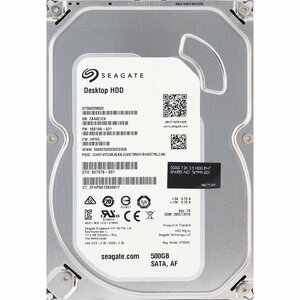 Seagate ST500DM002-1SB10A-021 FW:HPH3 DTO:827976-001 3.5インチ SATA600 500GB 2558回 15980時間