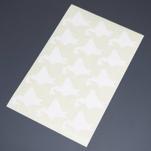 かたちシール 北海道 3.4cm×3cm 上質紙 15片 4シート 合計60片 定形郵便送料無料の画像2