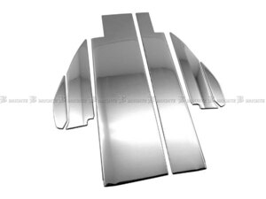 N-VAN JJ1 JJ2 super specular ton less plating pillar panel visor have for 6PC cover PIL-SIL-411