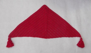 Art hand Auction Hand-knitted triangular shawl handmade, handmade works, interior, miscellaneous goods, others