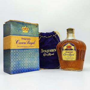 【全国送料無料】Seagram's Crown Royal Fine De Luxe 1961 Canadian Whisky　40度　4/5QUART＝約760ml 