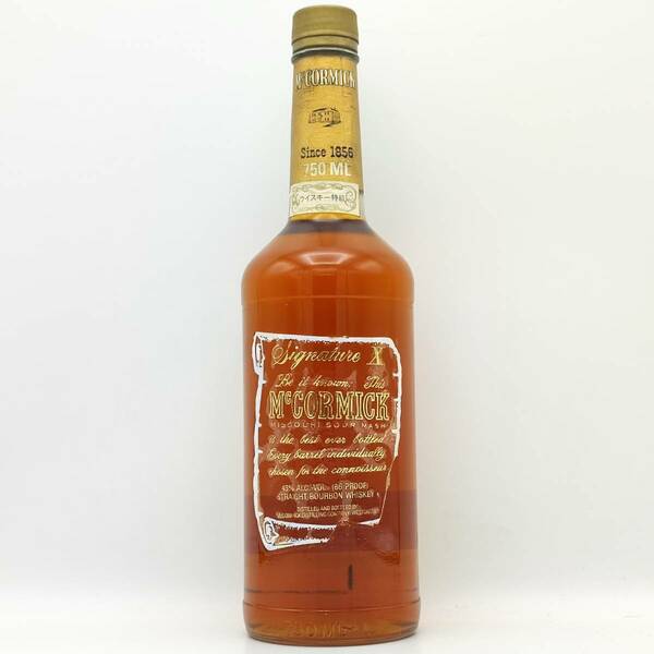 【全国送料無料】特級 McCORMICK Signature X MISSOURI SOUR MASH STRAIGHT BOURBON WHISKEY 　43度　750ml