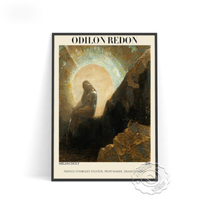 G2806 オディロン・ルドン Odilon Redon キャンバスアートポスター 50×70cm イラスト インテリア 雑貨 海外製 枠なし B