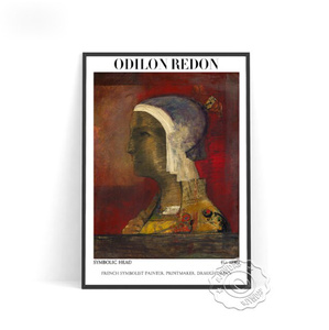 G2807 オディロン・ルドン Odilon Redon キャンバスアートポスター 50×70cm イラスト インテリア 雑貨 海外製 枠なし C