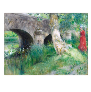 G2818 カール・ラーション Carl Larsson キャンバスアートポスター 50×70cm イラスト インテリア 雑貨 海外製 枠なし 