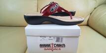 ★新品　未使用　MINNETONKA ミネトンカ BOCATHONG　#70200 RED レディース　US ６ ２３cm ★_画像9