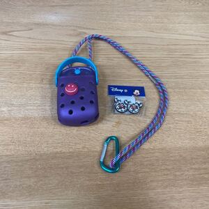 送料無料 クロックス crocs 携帯ホルダー　スマホホルダー　ミッキー付き　純正ストラップ　クロックス　小物入れ　おまけ