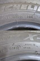 G1155-2 ②★冬★185/60R14 86H MICHELIN X-ICE XI3 4本セット★ワーゲン ポロ等_画像6