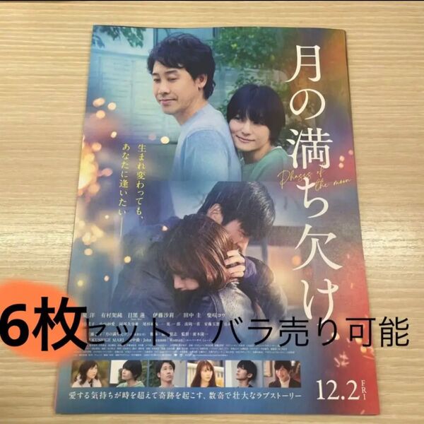 月の満ち欠け 映画フライヤー チラシ 6枚セット