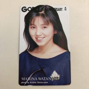  телефонная карточка Watanabe Marina Shogakukan Inc. [GORO]15th ANNIVERSARY [ не использовался ][ бесплатная доставка по всей стране ][ анонимность рассылка ]
