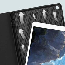送料無料★iPad 10.2 キーボードケース iPad9/8/7世代 Bluetooth キーボード付カバー脱着式(ブラック)_画像8