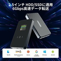 送料無料★DOCKCASE 2.5インチ SSD HDDケース USB C3.1 Gen2接続規格 SATA15mm/7mm_画像6