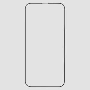 送料無料★iFace iPhone14/13/13Pro ガラスフィルム アンチグレア 表面硬度9H ラウンドエッジ(ブラック)