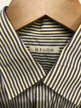 【HEUGN】ユーゲン★長袖シャツ Alan コットンポプリンストライプレギュラーカラーシャツ サイズ1 SHIRT037 05_画像6