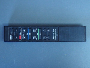中古 ナショナル National マックロード MACLORD TV VHS ビデオ テレビ リモコン 型番: VEQ0486 管理No.10671