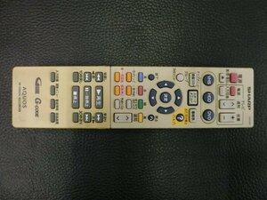 中古 シャープ SHARP アクオス AQUOS テレビ TV BS CS VHS HDD DVD リモコン 型番: GA513PA 管理No.36368