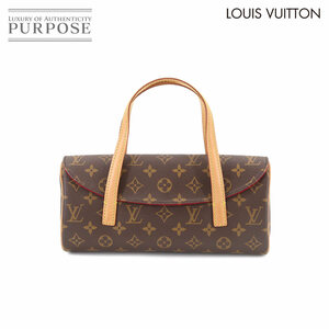 新品同様 ルイ ヴィトン LOUIS VUITTON モノグラム ソナチネ ハンド バッグ ブラウン ゴールド 金具 M51902 90189927