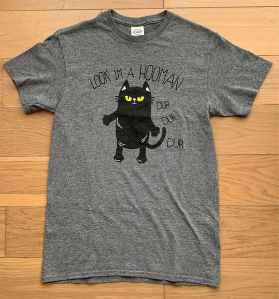 海外古着 DELTA PRO WEIGHT 黒猫 Tシャツ