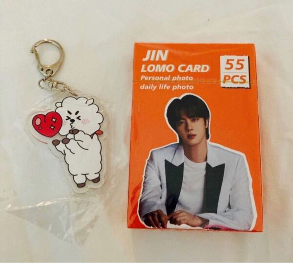 防弾少年団　JIN　LOMO CARD 55pcs RJ アクリルキーホルダー