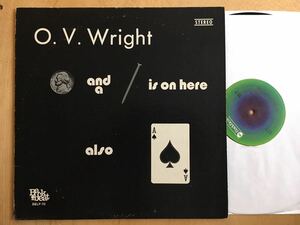 US 2nd press LP O.V. Wright / A Nickel & A Nail & The Ace Of Spades / O.V.ライト メンフィスサザンソウル willie mitchell