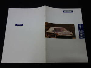 [Y1000 prompt decision ] Ford Lincoln Continental exclusive use main catalog /book@ national language version / 1992 year [ at that time thing ]