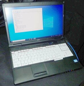 札幌 富士通 ノートPC LIFEBOOK A561/D FMVNA5DEZ Corei3-2350M 4GB HDD約300GB Win10Pro 中古