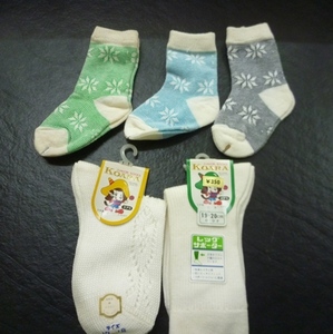 昭和レトロ　昔の靴下　子供用ソックス5個セット　未使用品