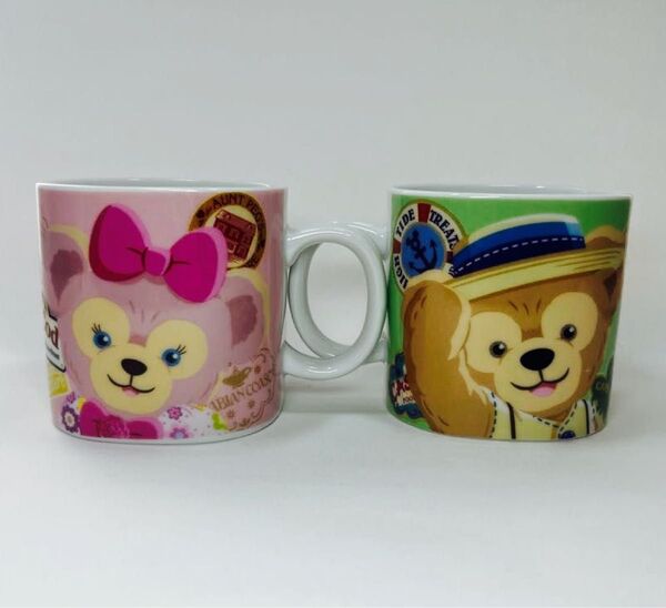 ディズニ スーベニアペアマグカップ ミッキー&ミニー ダッフィ&シェリーメイ