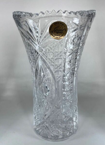 Cristal d'Arques クリスタルダルク 花瓶 高さ17cm