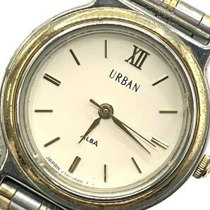 【電池切れ】SEIKO セイコー URBAN アーバン クォーツ腕時計 レディース ラウンドフェイス コンビ V701-1L30 ケース：2.4 の画像1