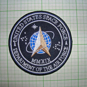 特価SALE！最後！レア物！U.S SPACE FORCE PATCH 3.5” Hook & Loop - USA Department Of The Air Force米宇宙軍（空軍省）実物パッチ"の画像1