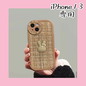 新品 iPhone13 専用ケース うさぎ ウサギ ゴールド 携帯ケース iPhoneケース