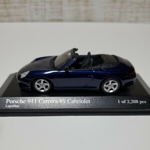 1/43 ミニチャンプス MINICHAMPS/Porsche 911 Carrera 4S Cabriolet 2003 Lapisblau/ポルシェ 911 カレラ 4s カブリオレ ブルーメタリック